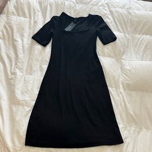 Bohme Elegant Black Midi Dress
